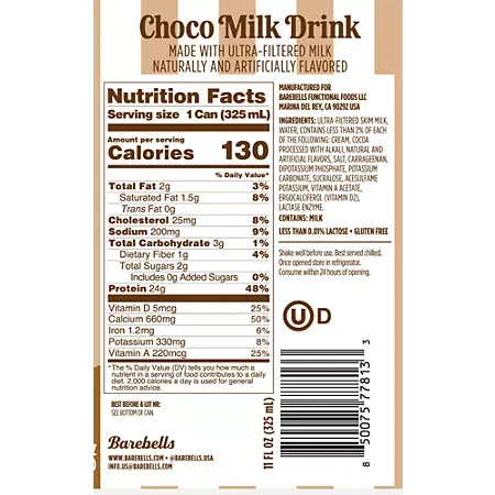 Milk Protein Drink - 24g Protein - Choco 1 Milk Protein Drink - 24g Protein - Choco 1