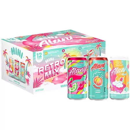Mini Energy Drink - Retro Mix Variety Pack - Limited Edition 4 Mini Energy Drink - Retro Mix Variety Pack - Limited Edition