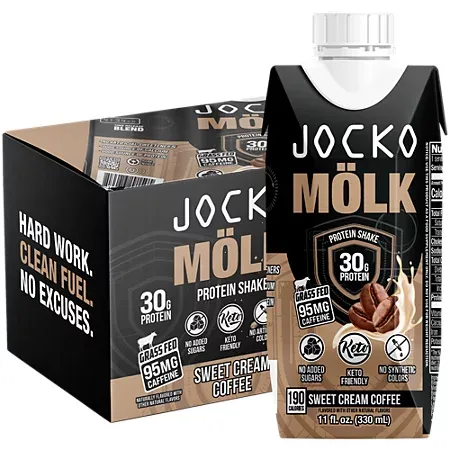 Molk Protein Shake - 30g Protein - Sweet Cream Coffee 1 Molk Protein Shake - 30g Protein - Sweet Cream Coffee (11 Fl Oz. / 12 Drinks)