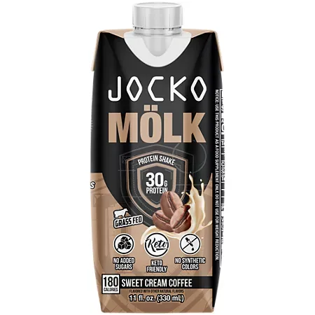 Molk Protein Shake - 30g Protein - Sweet Cream Coffee Molk Protein Shake - 30g Protein - Sweet Cream Coffee (11 Fl Oz. / 12 Drinks)