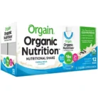 Organic Plant-Based Protein Shake - 16g Protein - Vanilla Bean (11 Fl Oz. / 12 Drinks)