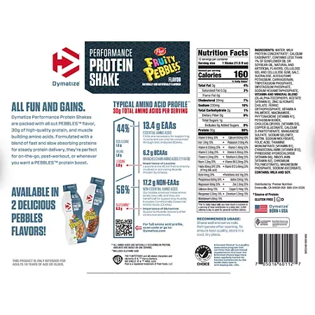 Performance Protein Shake - 30g Protein - Fruity Pebbles 5 Performance Protein Shake - 30g Protein - Fruity Pebbles (11.5 Fl Oz. / 12 Drinks)