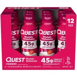 Protein Milkshake - 45g Protein - Strawberry (14 Fl Oz. / 12 Drinks)