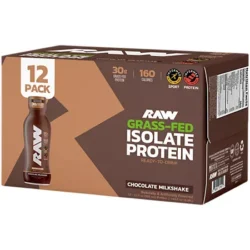 Protein Shake - 30g Grass Fed Protein - Chocolate Milkshake (12 Fl Oz. / 12 Drinks)