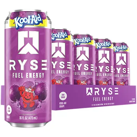 RYSE Fuel Energy Drink - Kool-Aid Grape 3 RYSE Fuel Energy Drink - Kool-Aid Grape