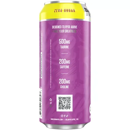 RYSE Fuel Energy Drink - Kool-Aid Grape 4 RYSE Fuel Energy Drink - Kool-Aid Grape