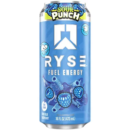 RYSE Fuel Energy Drink – Sour Punch Sour Blue Raz RYSE Fuel Energy Drink – Sour Punch Sour Blue Raz