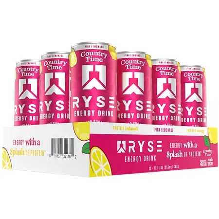 Ryse Energy Drink - 8g Protein & Prebiotics - Country Time Pink Lemonade 3 Ryse Energy Drink - 8g Protein & Prebiotics - Country Time Pink Lemonade