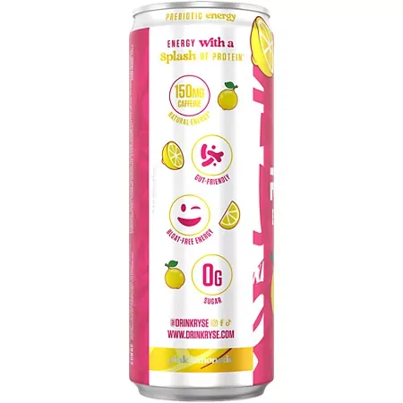 Ryse Energy Drink - 8g Protein & Prebiotics - Country Time Pink Lemonade 4 Ryse Energy Drink - 8g Protein & Prebiotics - Country Time Pink Lemonade 4