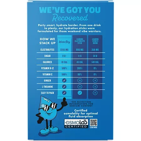 Weekend Recovery Hydration Electrolyte Drink Mix - Blue Raspberry (8 Stick Packs) 3 Weekend Recovery Hydration Electrolyte Drink Mix - Blue Raspberry (8 Stick Packs)