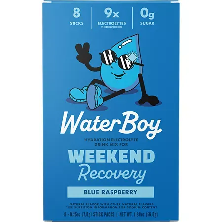 Weekend Recovery Hydration Electrolyte Drink Mix - Blue Raspberry (8 Stick Packs) Weekend Recovery Hydration Electrolyte Drink Mix - Blue Raspberry (8 Stick Packs)