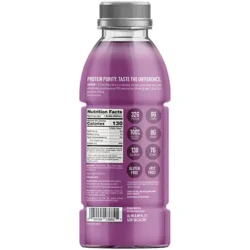 Zero Carb Protein Drink - 32g of 100% Whey Protein Isolate - Grape Frost (16 Fl Oz. / 12 Drinks)