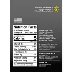 Zero-Sugar Electrolyte Drink Mix - Lemonade Salt (30 Stick Packs)