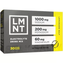 Zero-Sugar Electrolyte Drink Mix - Lemonade Salt (30 Stick Packs)