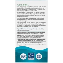 Algae Omega – 715 MG of Vegan Omega-3s (60 Softgels)
