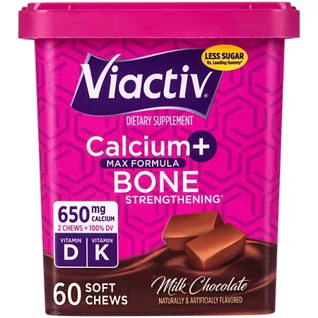 Calcium+ Soft Chews - Max Formula for Bone Strength - 650 MG - Milk Chocolate (60 Soft Chews) Calcium+ Soft Chews - Max Formula for Bone Strength - 650 MG - Milk Chocolate (60 Soft Chews)