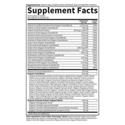 Garden of Life Organics Men’s Multi 40+ – Whole Food Multivitamin (120 Vegan Tablets)