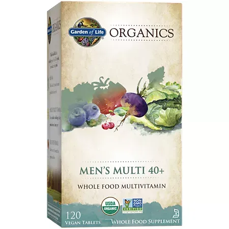 Garden of Life Organics Men’s Multi 40+ – Whole Food Multivitamin (120 Vegan Tablets) Garden of Life Organics Men’s Multi 40+ – Whole Food Multivitamin (120 Vegan Tablets)