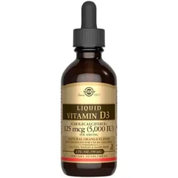 Liquid Vitamin D3 - Supports a Healthy Immune System and Healthy Bones & Teeth - Natural Orange - 5,000 IU (2 Fl. Oz.)