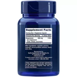 Magnesium Caps – 500 MG (100 Vegetarian Capsules)