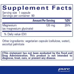 Magnesium Glycinate – Supports Heart Health – 120mg (90 Capsules) 1 Magnesium Glycinate - Supports Heart Health - 120mg (90 Capsules)