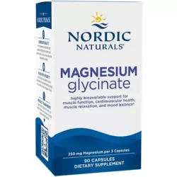 Magnesium Glycinate for Muscle Function, Cardiovascular Health, Muscle Relaxation, & Mood Balance (90 Capsules)