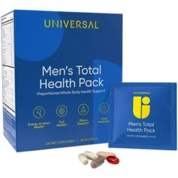 Men's Total Health Pack - Vitamin Packs for Whole Body Health Support (30 Single Serving Packets)