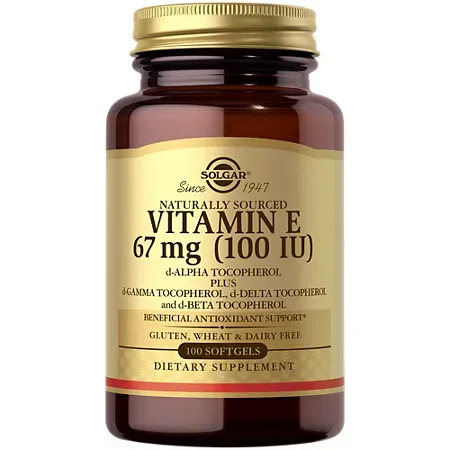 Natural Vitamin E - 100 IU (100 Softgels) Natural Vitamin E - 100 IU (100 Softgels)