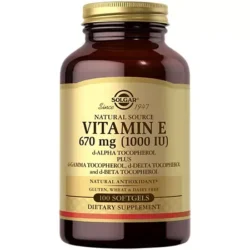 Natural Vitamin E - 1,000 IU (100 Softgels)