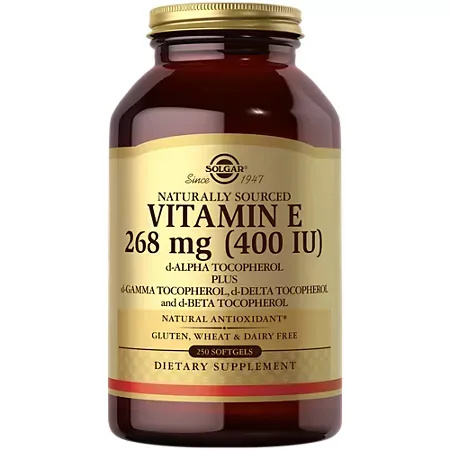 Natural Vitamin E - 400 IU (250 Softgels) Natural Vitamin E - 400 IU (250 Softgels)