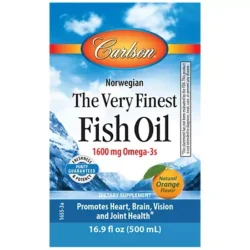 Norwegian The Very Finest Fish Oil - 1,600 MG Omega 3's - Natural Orange Flavor (16.9 Fluid Ounces)