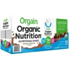 Organic Plant-Based Protein Shake - 16g Protein - Smooth Chocolate (11 Fl Oz. / 12 Drinks)