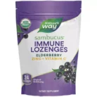 Organic Sambucus Zinc Lozenges - Original Elderberry (24 Lozenges)