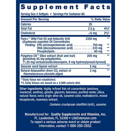 Super Omega-3 Plus EPA DHA Fish Oil - 2,350MG Fish Oil (120 Softgels) 1 Super Omega-3 Plus EPA/DHA Fish Oil - 2,350MG Fish Oil (120 Softgels)