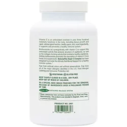Super Vitamin C Complex with Bioflavonoids - Sustained Release - 1,000 MG (180 Tablets)