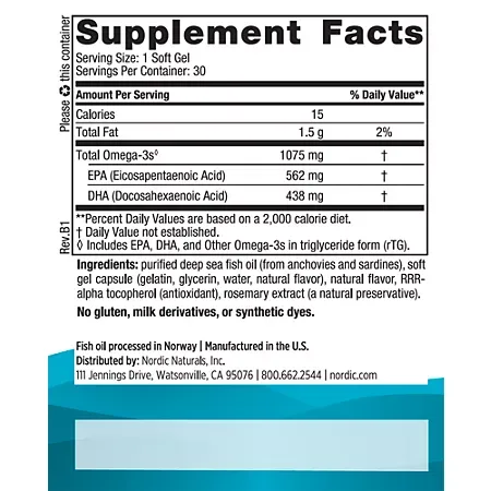 Ultimate Omega – One Daily – 1,075 MG Fish Oil – Lemon (30 Softgels) 2 Ultimate Omega – One Daily – 1,075 MG Fish Oil – Lemon (30 Softgels)