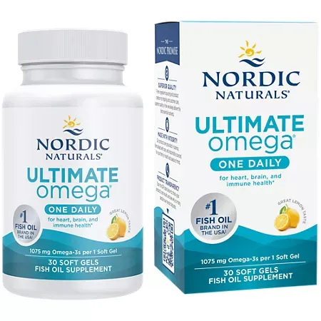Ultimate Omega – One Daily – 1,075 MG Fish Oil – Lemon (30 Softgels) 4 Ultimate Omega – One Daily – 1,075 MG Fish Oil – Lemon (30 Softgels)