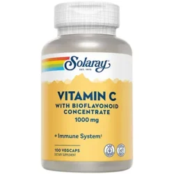 Vitamin C with Bioflavonoid Concentrate + Rose Hips & Acerola - 1,000 MG (100 Vegetarian Capsules)