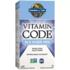 Vitamin Code 50 & Wiser Men – Raw Whole Food Multivitamin (120 Vegetarian Capsules)