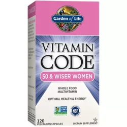 Vitamin Code 50 & Wiser Women – Raw Whole Food Multivitamin (120 Vegetarian Capsules)