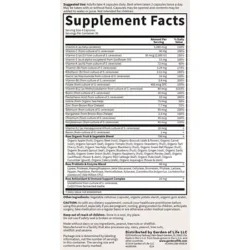 Vitamin Code 50 & Wiser Women – Raw Whole Food Multivitamin (120 Vegetarian Capsules)