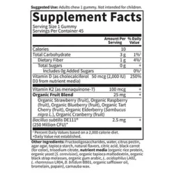 Vitamin Code D3 & K2 Gummies -100mcg as MK-7 - Raspberry Lemon (45 Gummies)