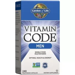 Vitamin Code Men – Raw Whole Food Multivitamin (240 Vegetarian Capsules)