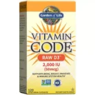 Vitamin Code Raw D3 – 2,000 IU of Whole Food Vitamin D3 (120 Vegetarian Capsules)