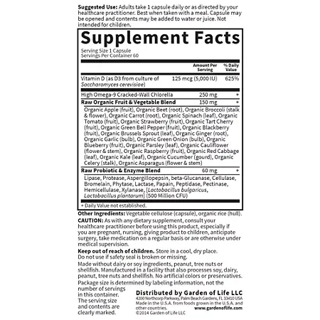 Vitamin Code Raw D3 – 5,000 IU of Whole Food Vitamin D3 (60 Vegetarian Capsules) 2 Vitamin Code Raw D3 – 5,000 IU of Whole Food Vitamin D3 (60 Vegetarian Capsules)