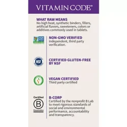 Vitamin Code Raw Whole Food Zinc (60 Vegan Capsules)