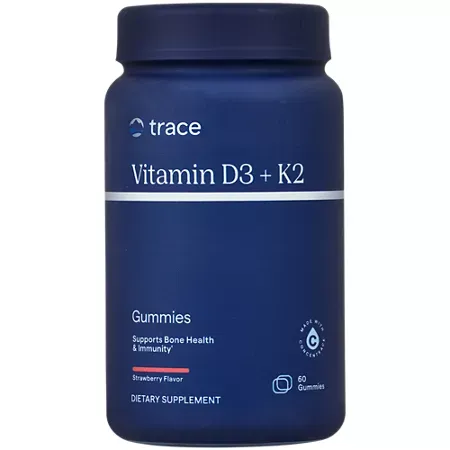 Vitamin D3 + K2 Gummies - Supports Bone & Immune Health - Strawberry (60 Gummies) Vitamin D3 + K2 Gummies - Supports Bone & Immune Health - Strawberry (60 Gummies)