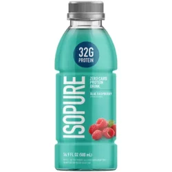 Zero Carb Protein Drink - 32g of 100% Whey Protein Isolate - Blue Raspberry