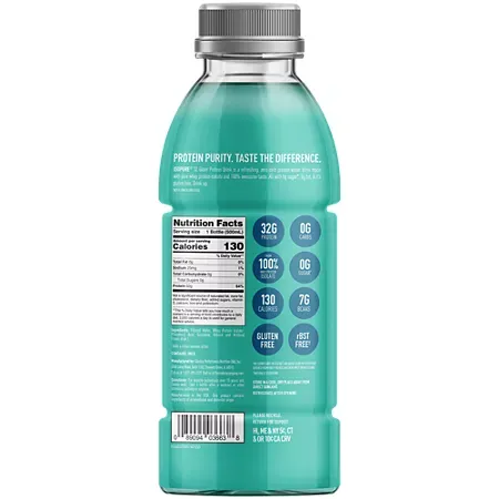 Zero Carb Protein Drink - 32g of 100% Whey Protein Isolate - Blue Raspberry 2 Zero Carb Protein Drink - 32g of 100% Whey Protein Isolate - Blue Raspberry